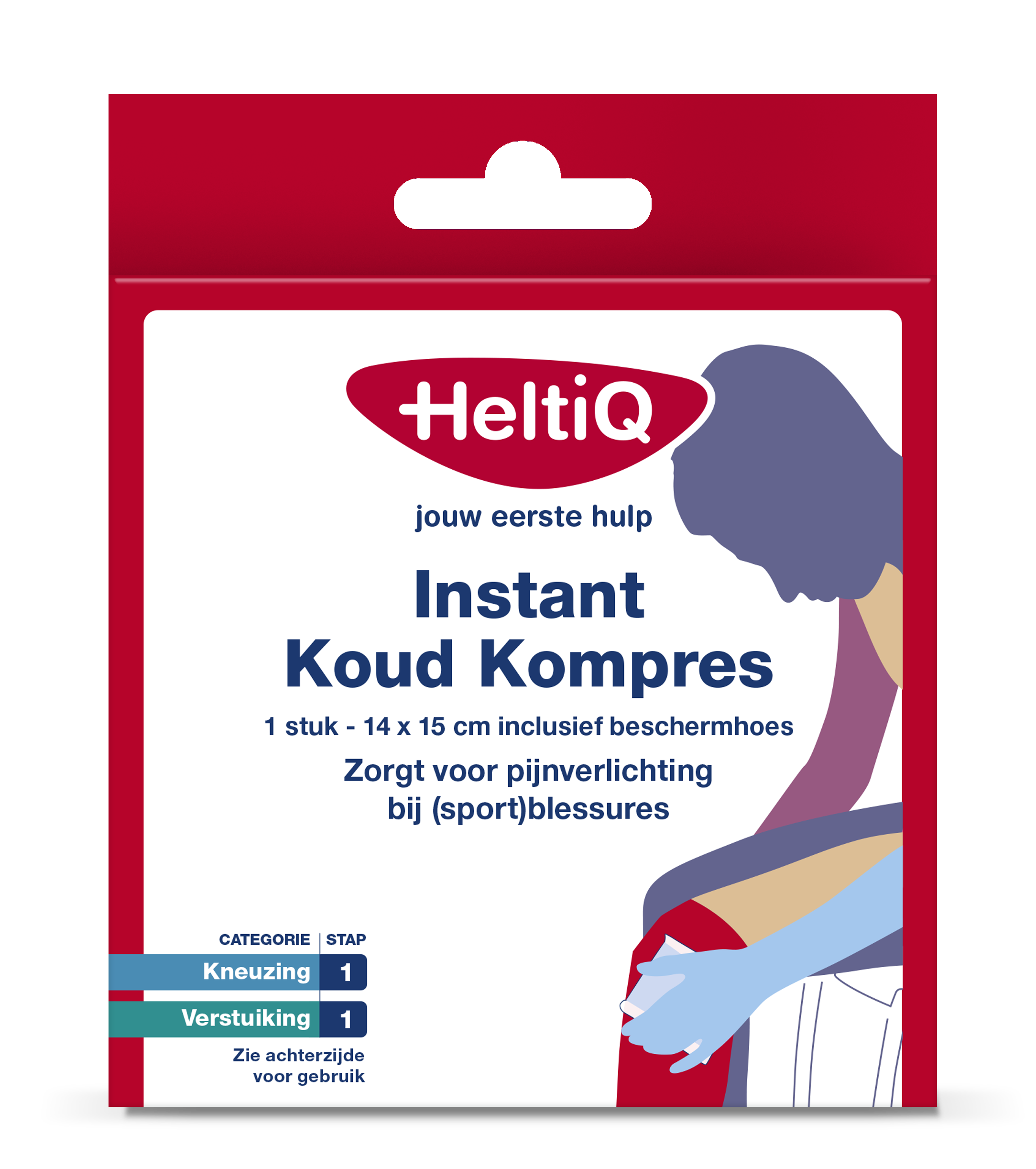 Heltiq warm and cold compress instant pack, 1 piece, designed for pain relief and soothing cold or warm therapy.