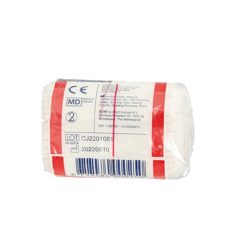 Heltiq windsel, 5m x 6cm, disposable diaper for infants, shown in the image with fabric and fastening features.