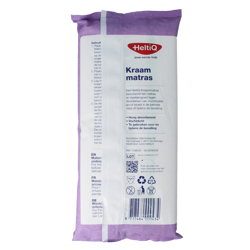 Heltiq Kraammatras 60x90cm set of 2, soft maternity mattress protectors for comfortable kraamtijd care.