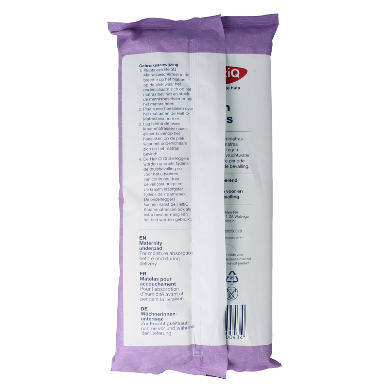 Heltiq Kraammatras 60x90cm set of 2, soft maternity mattress protectors for comfortable kraamtijd postpartum care.