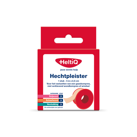 Heltiq Hechtpleister 2.5cm x 5m 1.00 Stuks