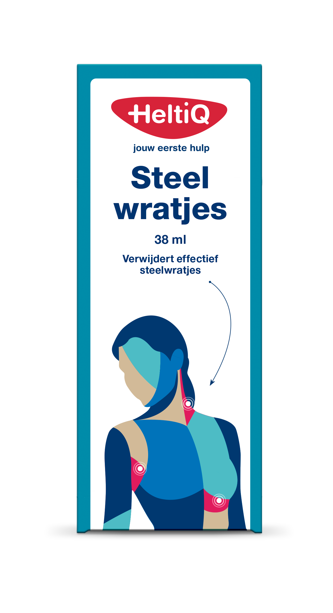 Heltiq Skintags steelwratjes liquid for skin tag removal in 38ml bottle, part of Heltiq body care collection.