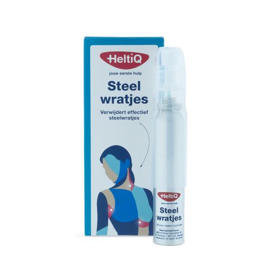 Heltiq Skintags steelwratjes liquid for skin tag removal in 38ml bottle, part of Heltiq body care collection.