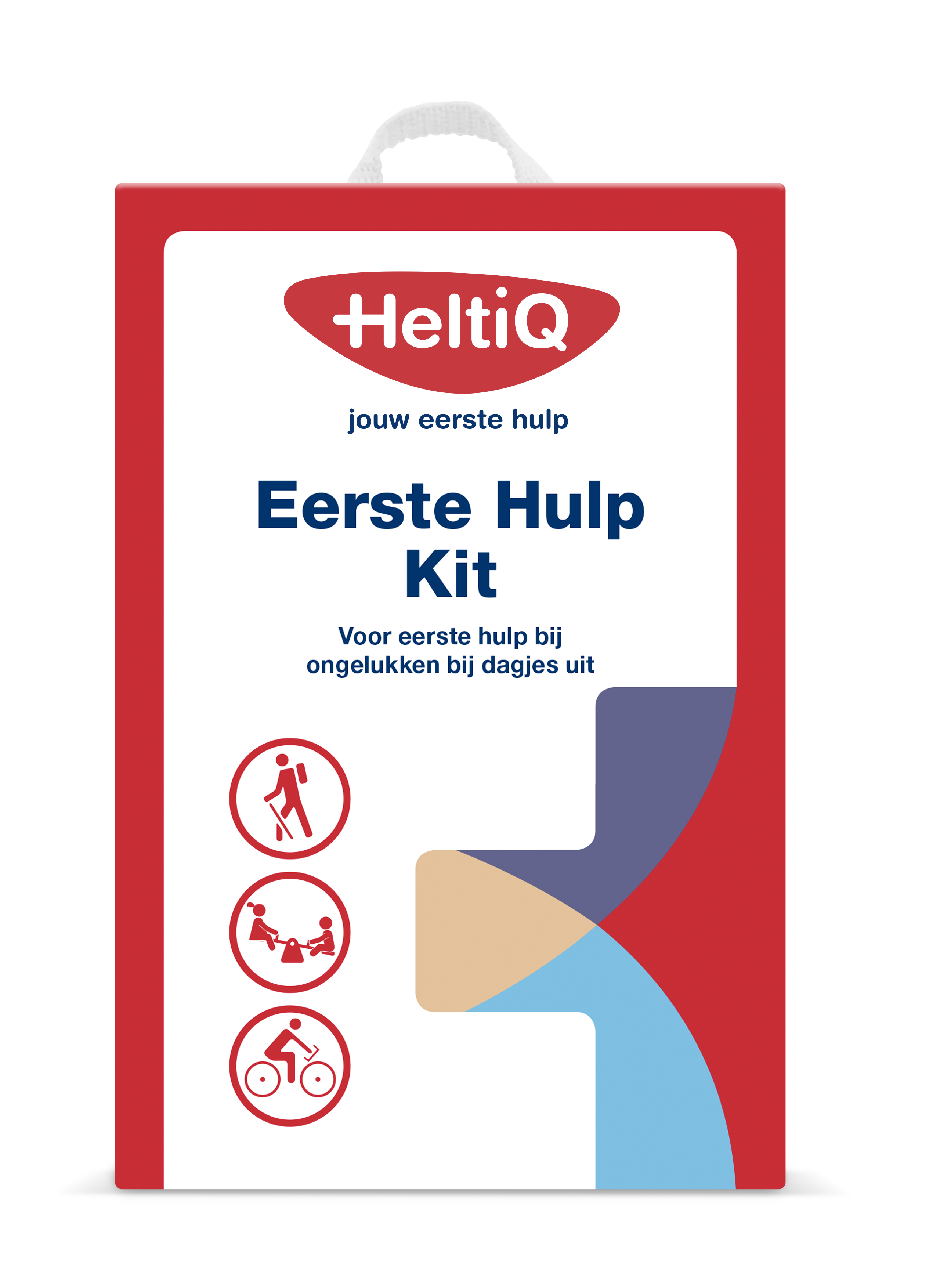 Heltiq Eerste hulp kit 1.00 set with first aid supplies, bandages, antiseptics, and medical tools for emergency use.