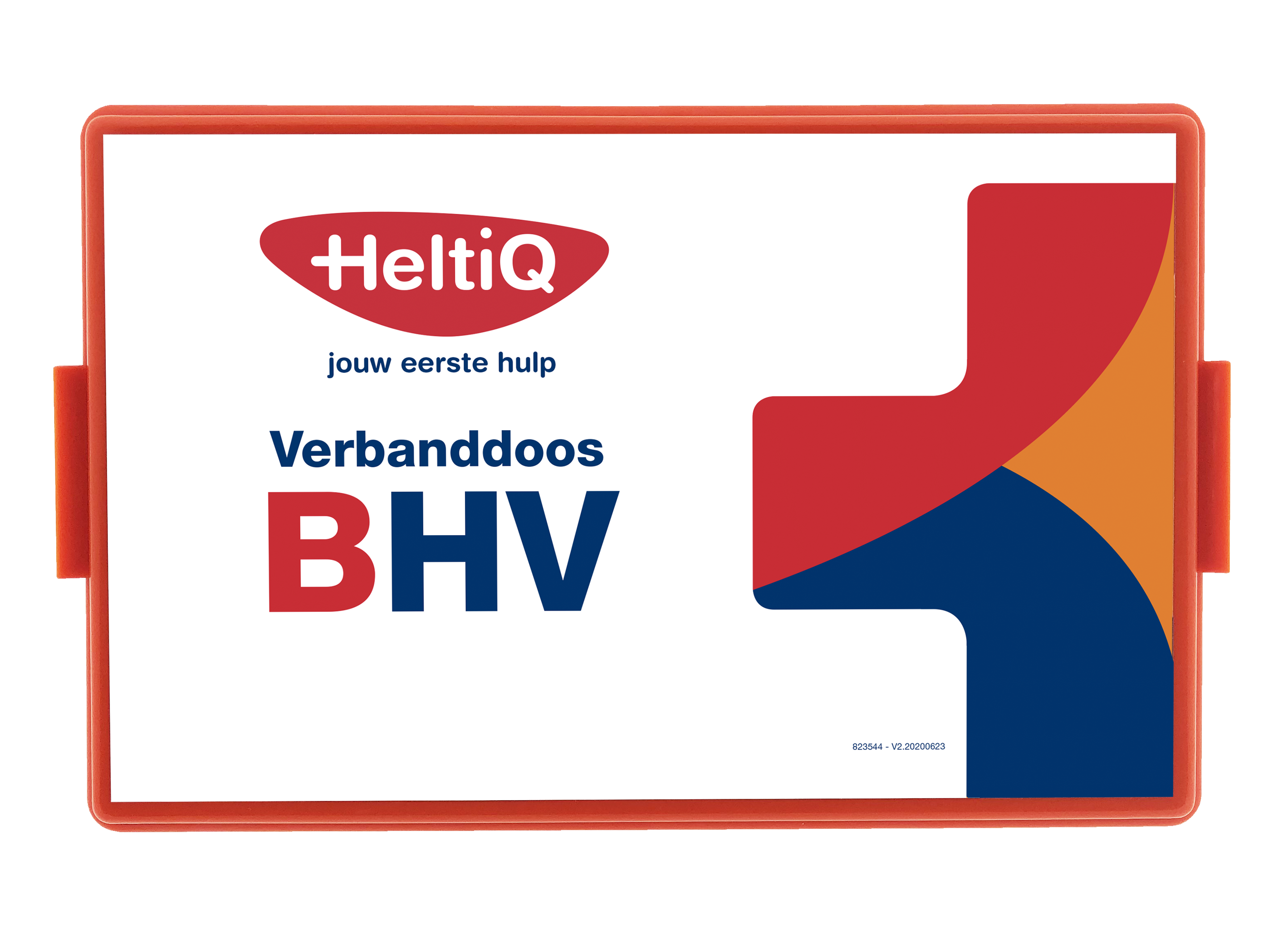 Heltiq EHBO set Verbanddoos B(HV) with first aid supplies, compact medical kit for emergencies, brand Heltiq.