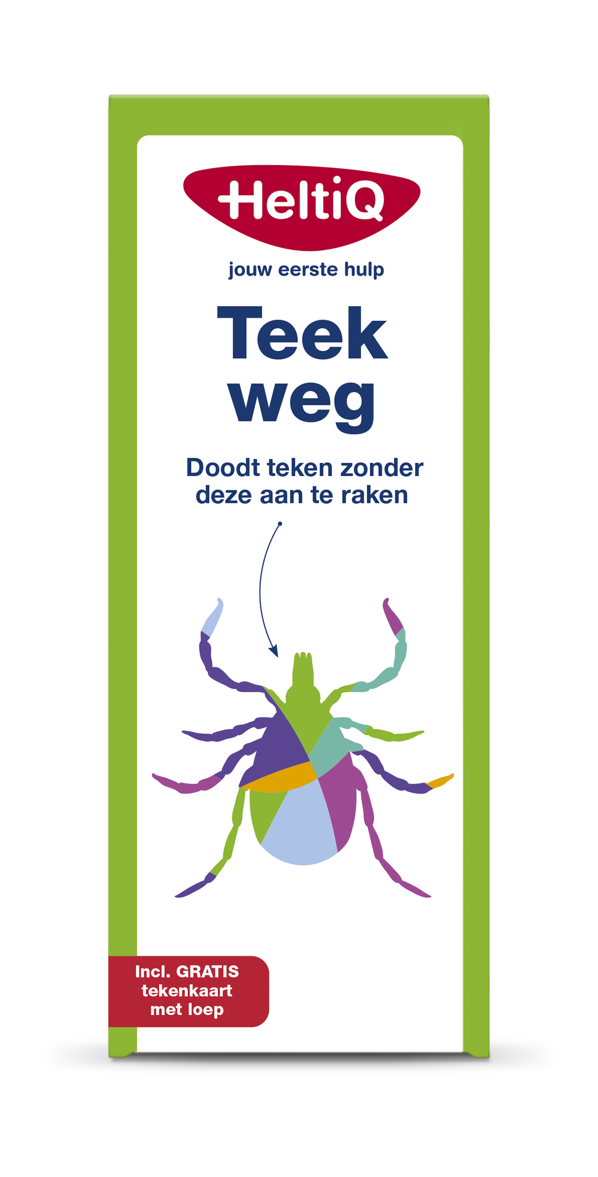 Heltiq Teekweg 38ml for insect bites and stings, clear liquid in a small bottle with a white cap and label, designed for skin relief.