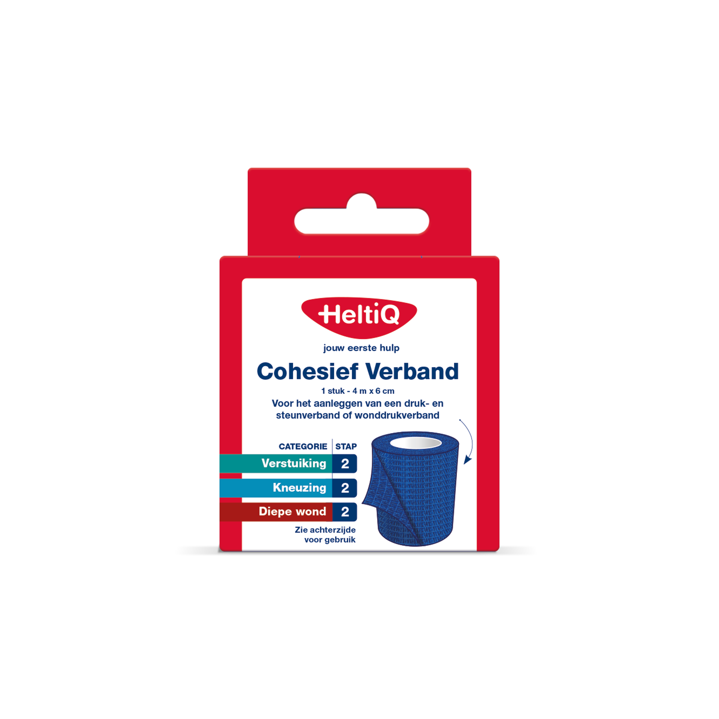 Heltiq Cohesief verband 4m x 6cm 1.00 Stuks