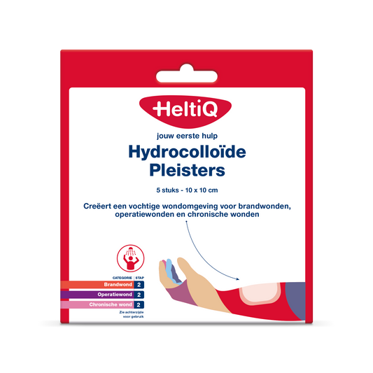 Heltiq Hydrocolloïde pleisters 10 x 10cm 5.00 Stuks
