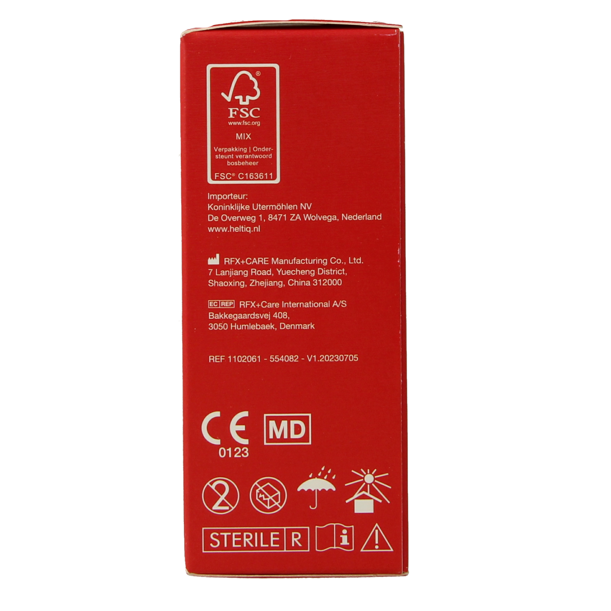 Heltiq wondverzorging wondreingingsdoekjes in a pack of 10, sterile wound care antiseptic wipes for cleaning and healing wounds.