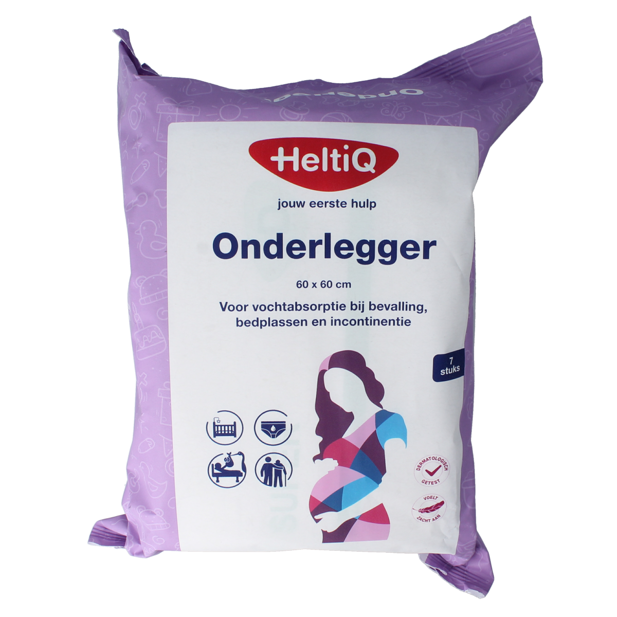 Heltiq Onderlegger 60x60cm, set of 7, soft cushioning aid for support and comfort, shown in the image.