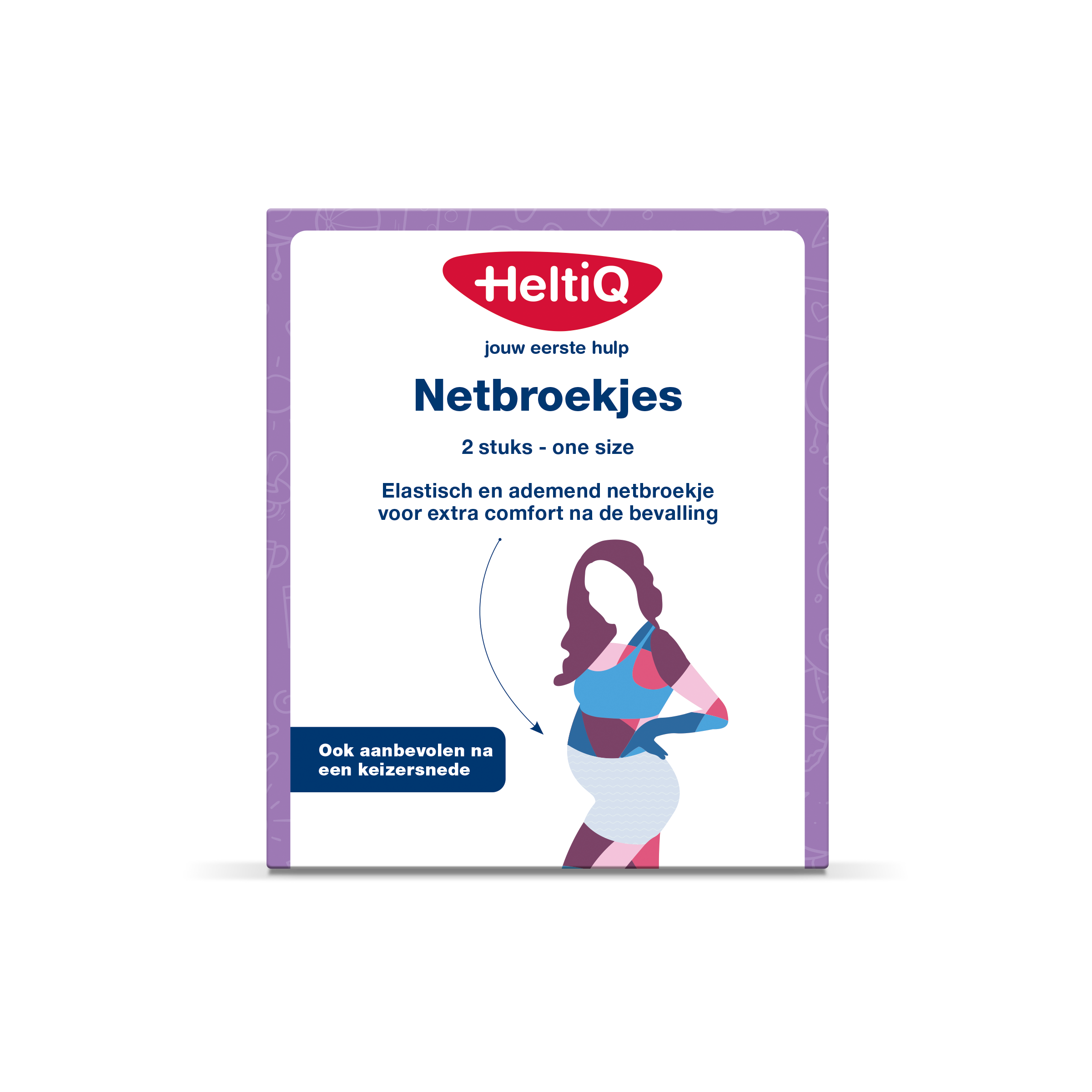 Heltiq Netbroekjes for postpartum care, set of 2, soft, breathable, suitable for postpartum comfort and healing.