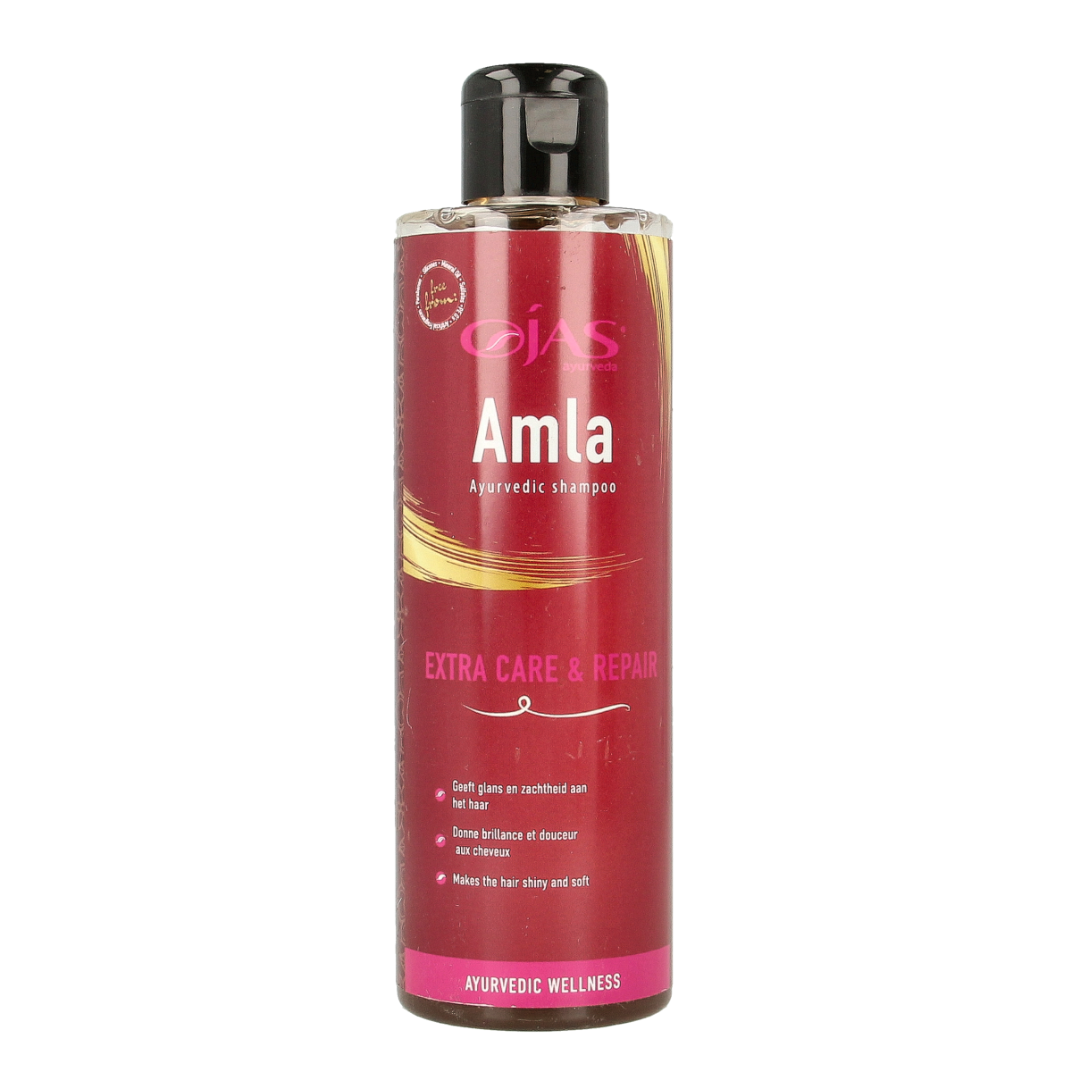 Ojas Amla Shampoo bottle for hair care, 250ml, natural herbal hair treatment with Amla for healthy hair.