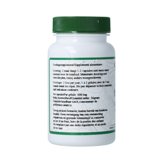 Surya Haritaki bio capsules in a bottle, herbal supplement for wellness, from Surya brand, shown with capsule packaging.
