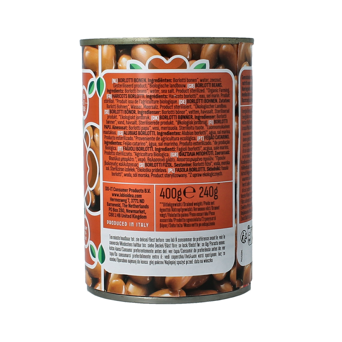 Bioidea organic brown beans in 400g package, fresh and natural, suitable for healthy cooking and nutritious meals.