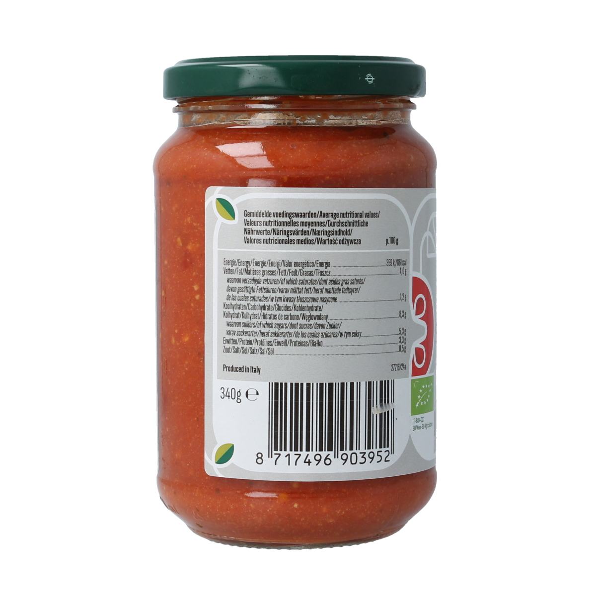 Bioidea Pastasaus ricotta bio 340.00 Gram