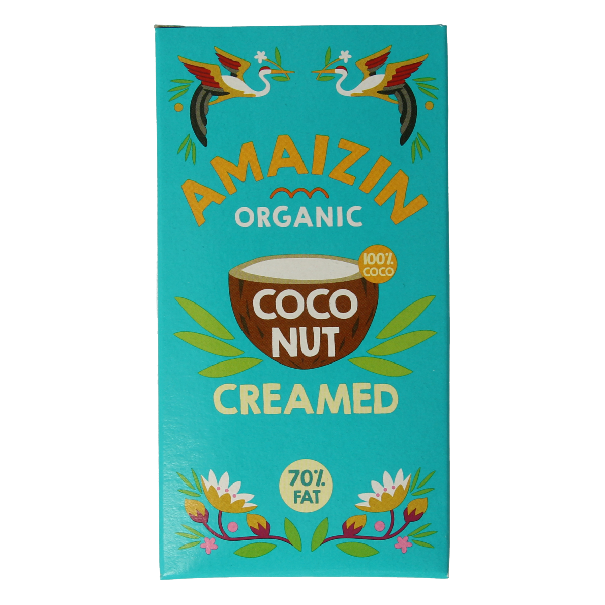 Amaizin Cocoscream 200g jar, a coconut-flavored sauce and flavoring, with a white creamy texture and branded packaging.