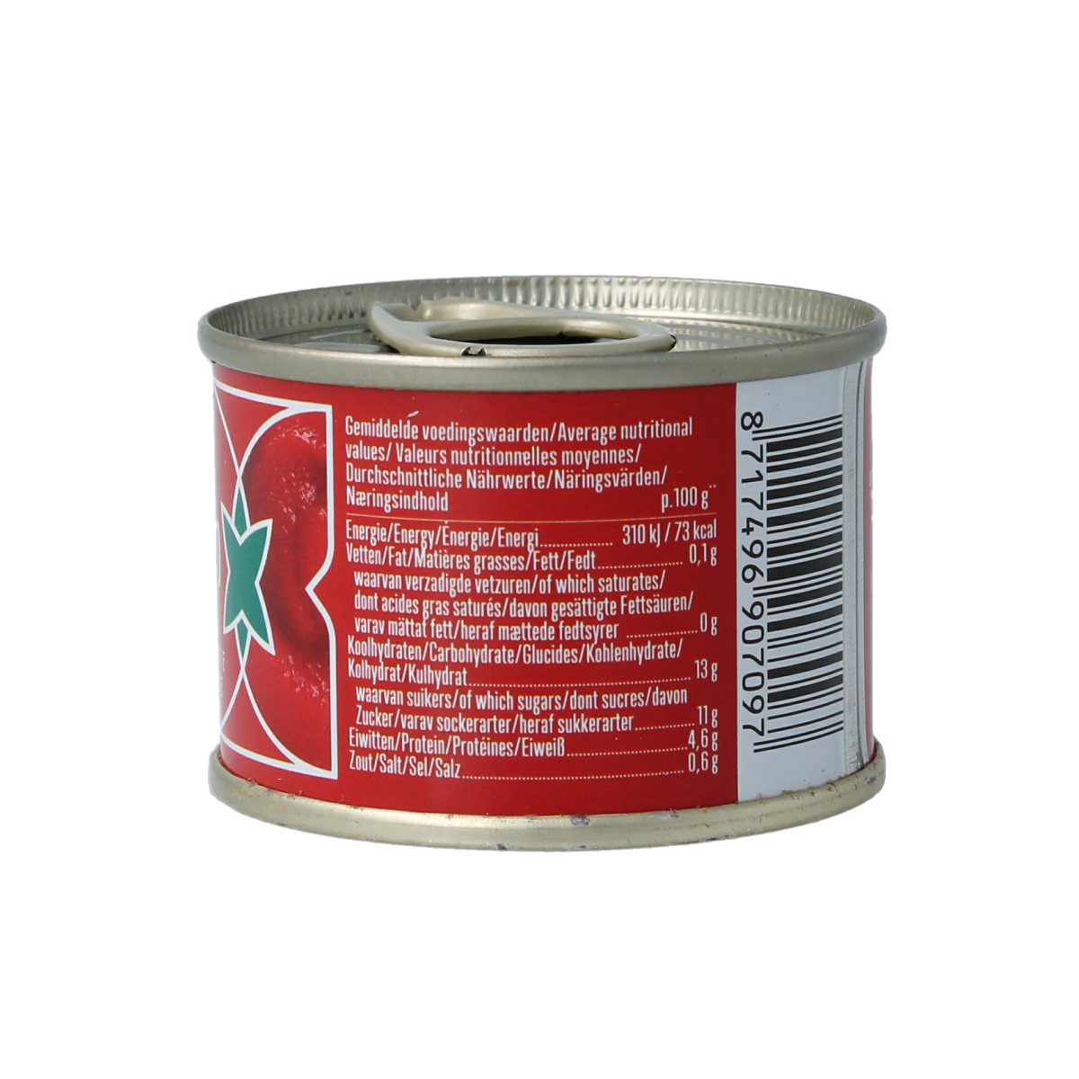 Organic La Bio Idea tomato puree in a 70g package, made from concentrated tomatoes, suitable for cooking and recipes.