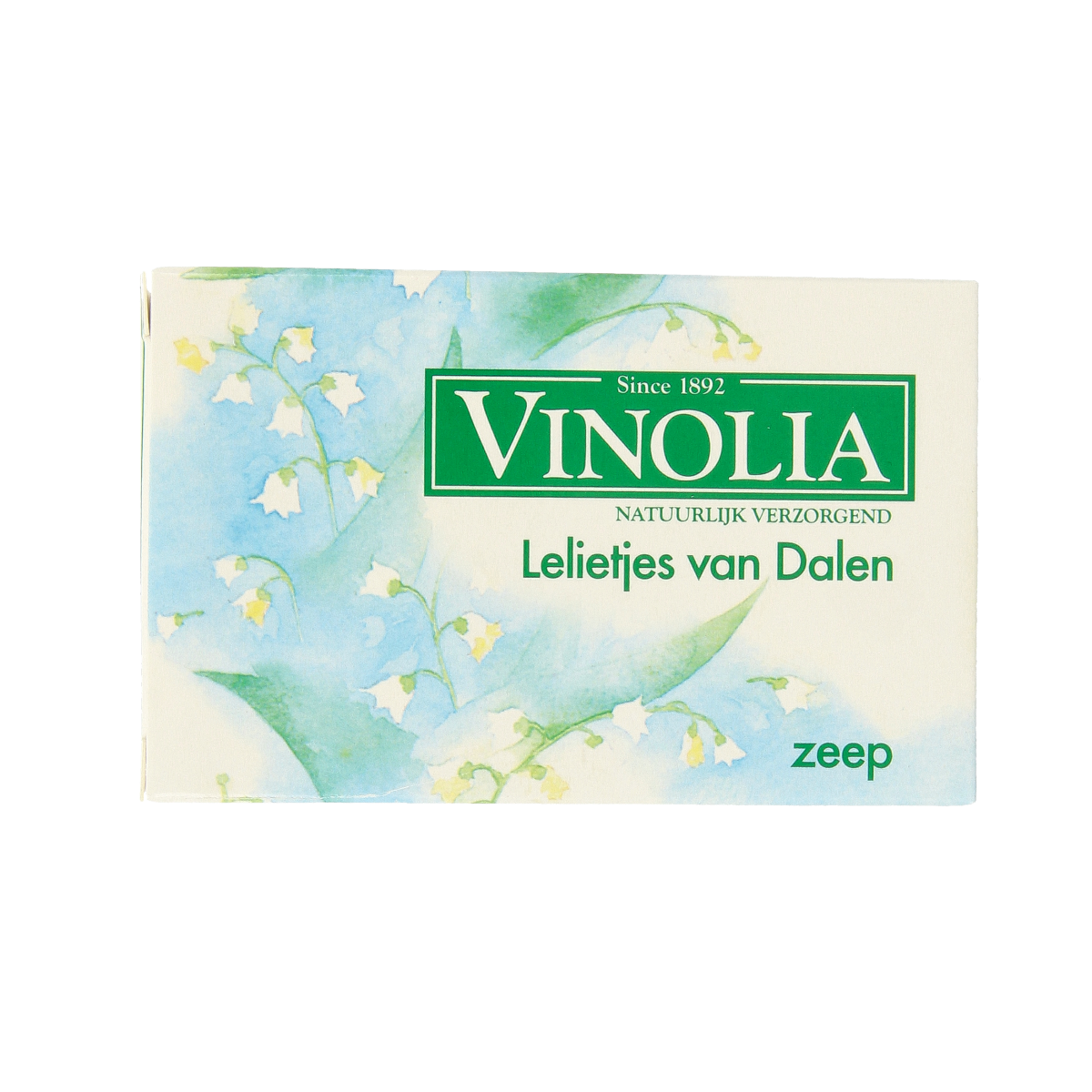 Vinolia Zeep lelietjes van dalen soap bar, 150g, with floral scent and classic packaging, shown in the image.