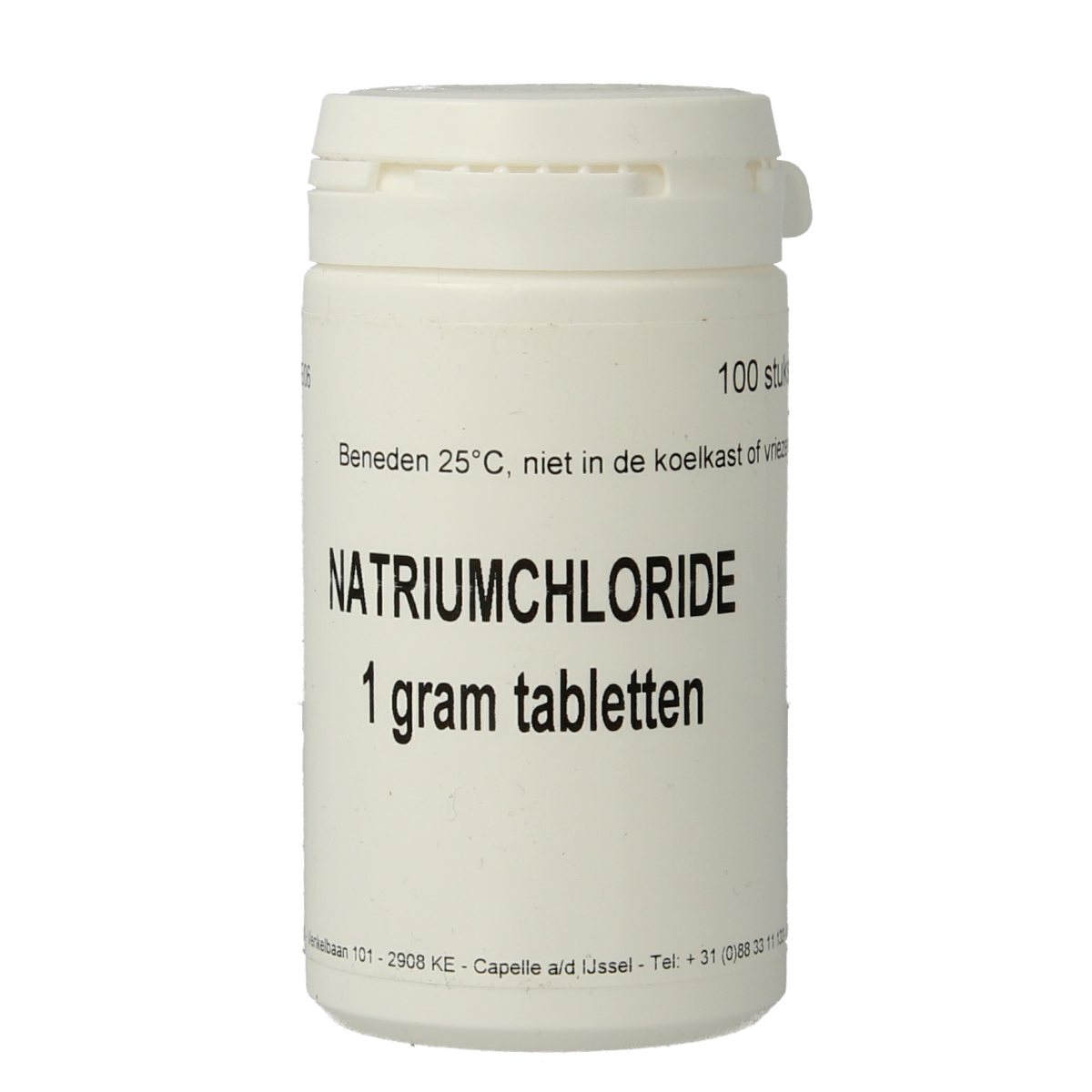 Fagron Natriumchloride 1g salt packets, part of kruiden, zouten en maaltijdmixen, arranged in a box for culinary or medical use.