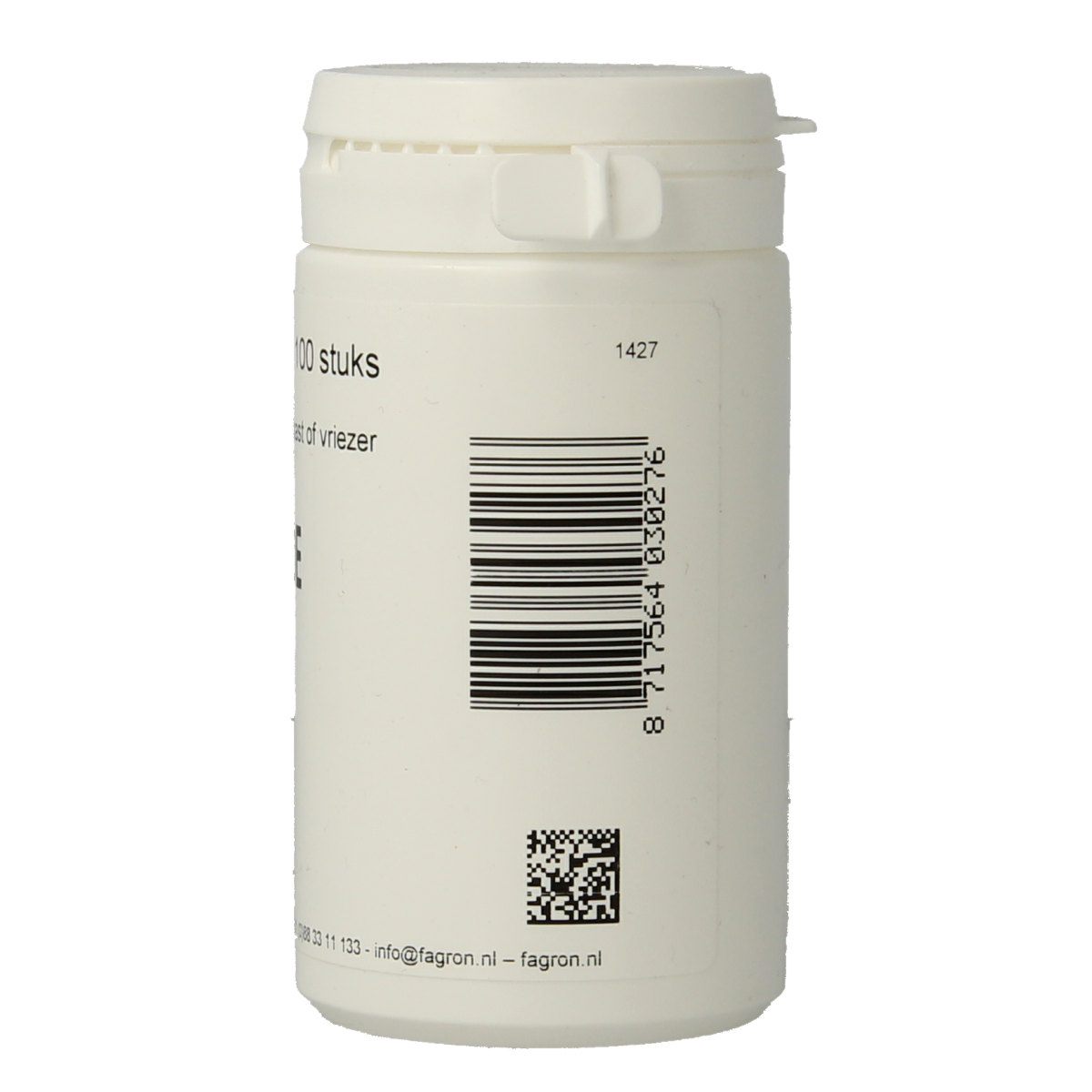 Fagron Natriumchloride 1g packets, 100 units, in a white box with blue accents, used for culinary or medicinal purposes.