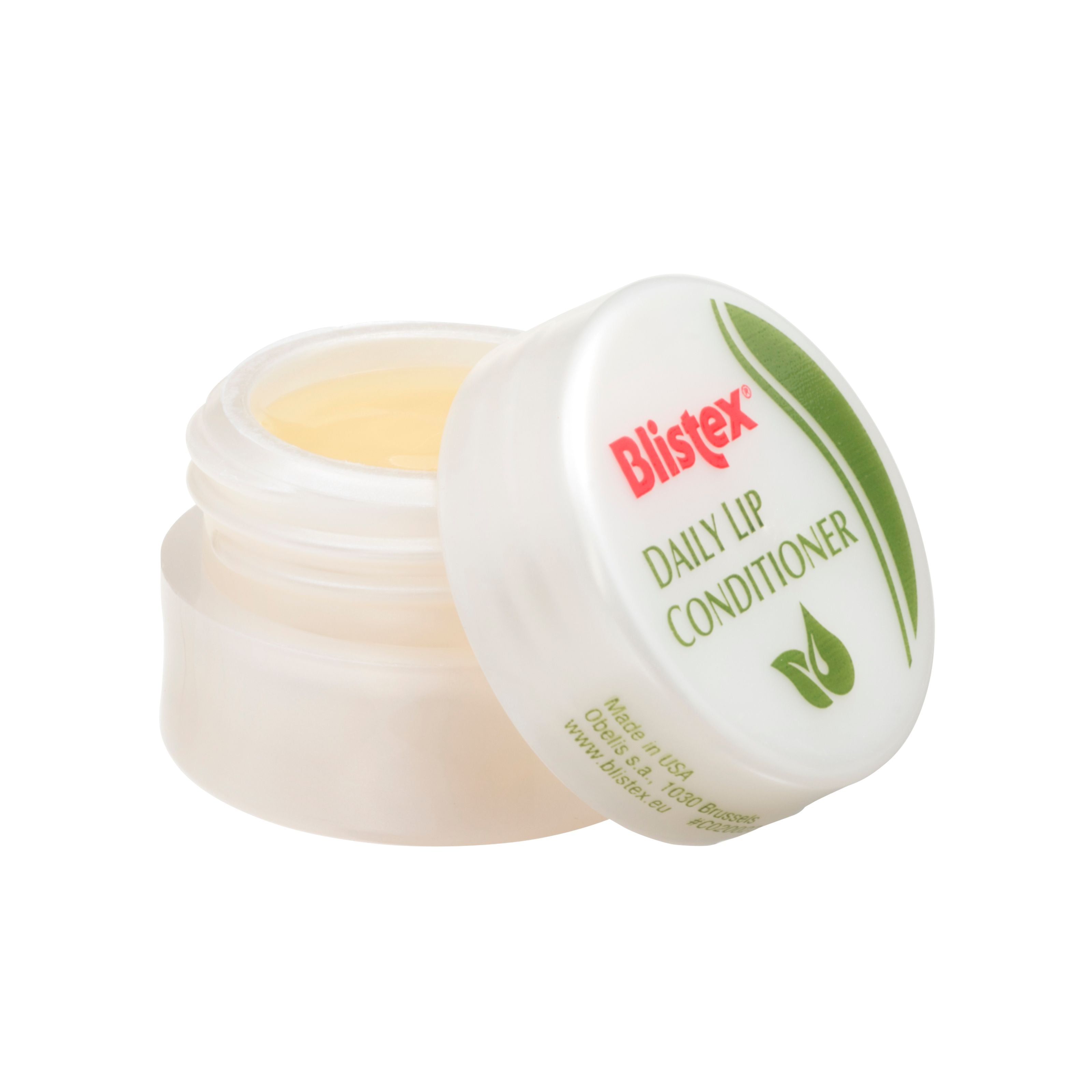 Blistex Lip Conditioner potje 7ml in a small jar, moisturizing lip care product with a smooth, creamy texture.