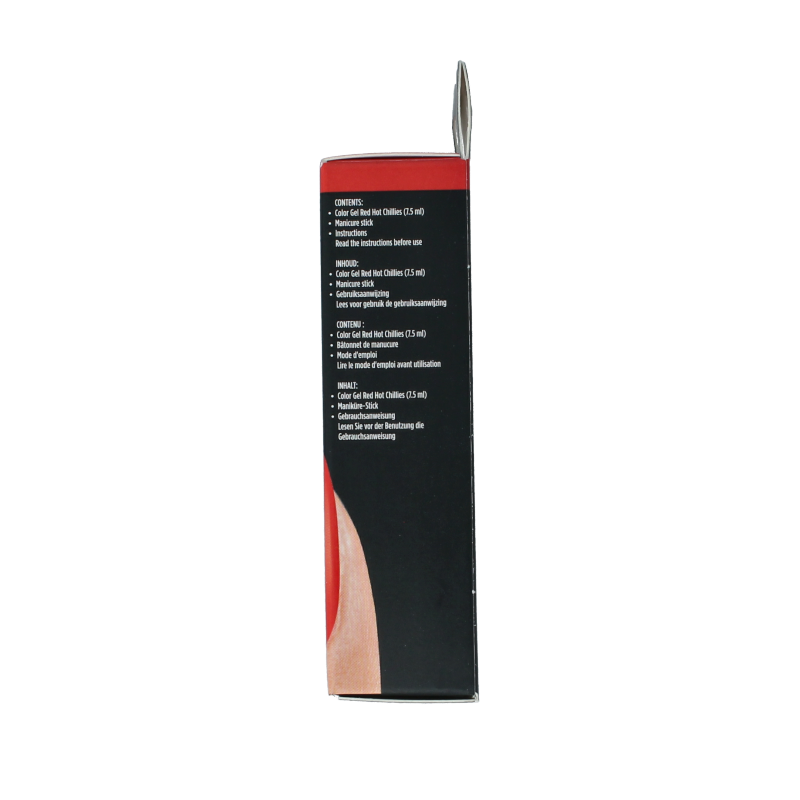 Sensista Color Gel in Red Hot Chillies, 7.5ml make-up tube with bright red gel for creative face or body art.