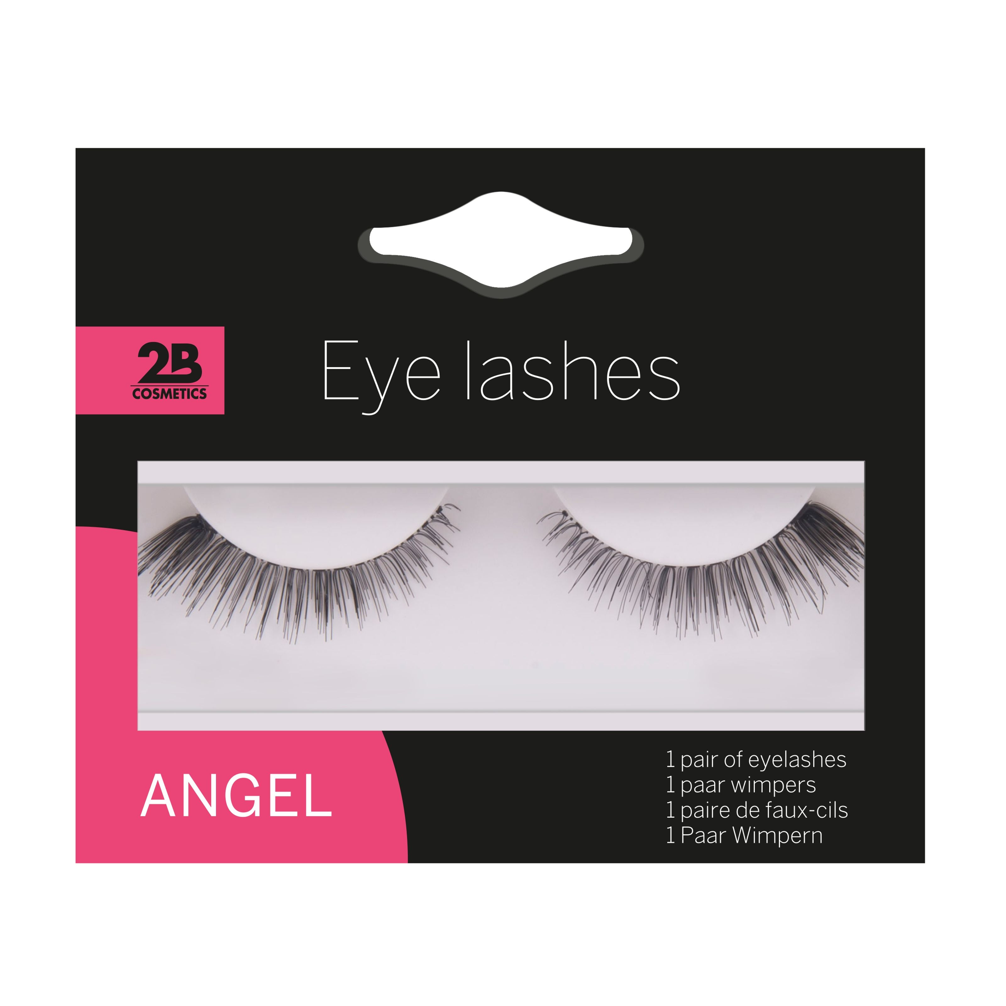 2B Lashes Angel false eyelashes, two pairs of natural-looking makeup lashes with a lightweight design.