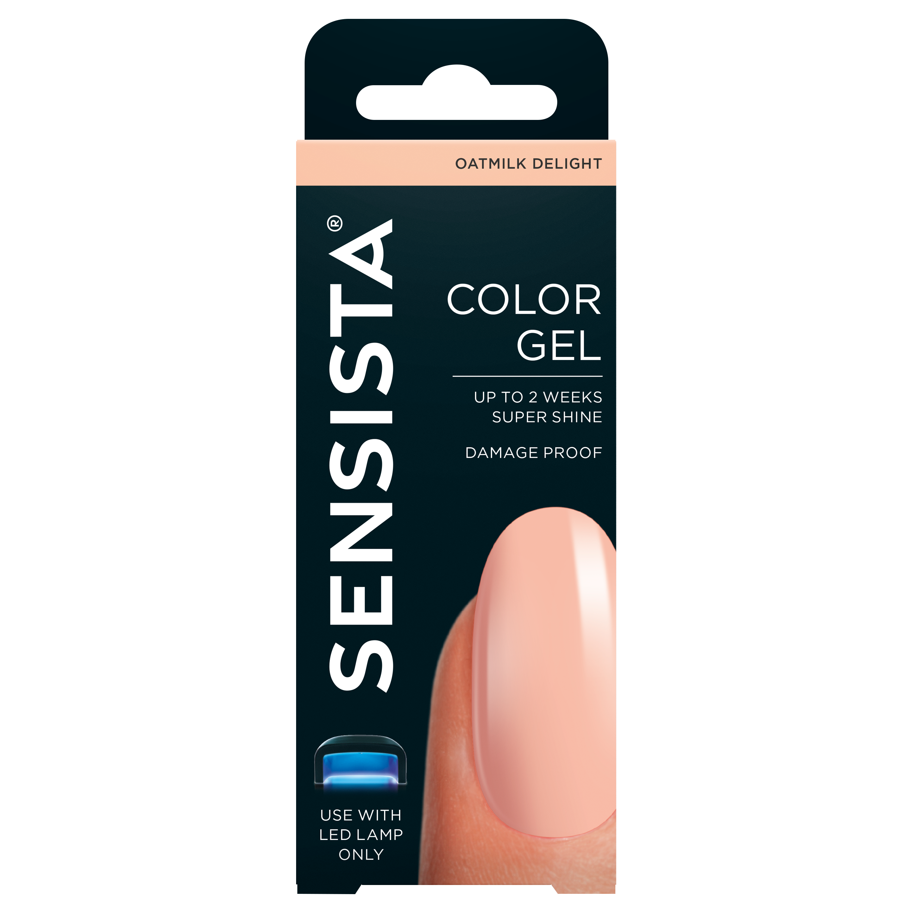 Sensista Color Gel in Oatmilk Delight, 7.50ml, makeup product featuring a smooth, creamy gel formula with natural oatmilk shade.