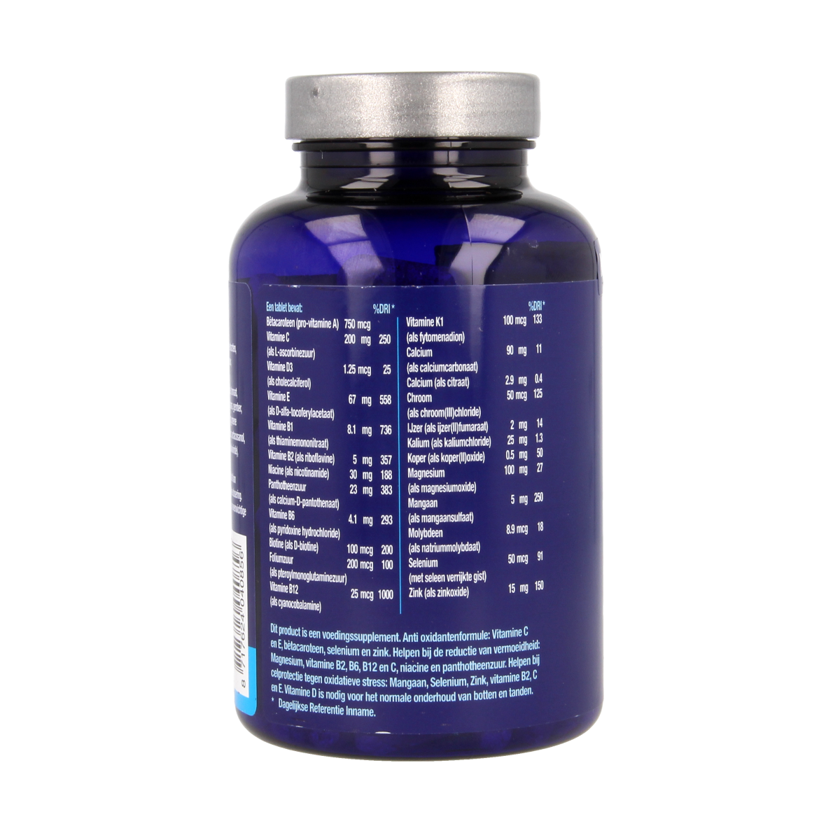 Pool Plus multivitamin tablets in a bottle, 120 count, dietary supplement for daily vitamin and mineral intake.