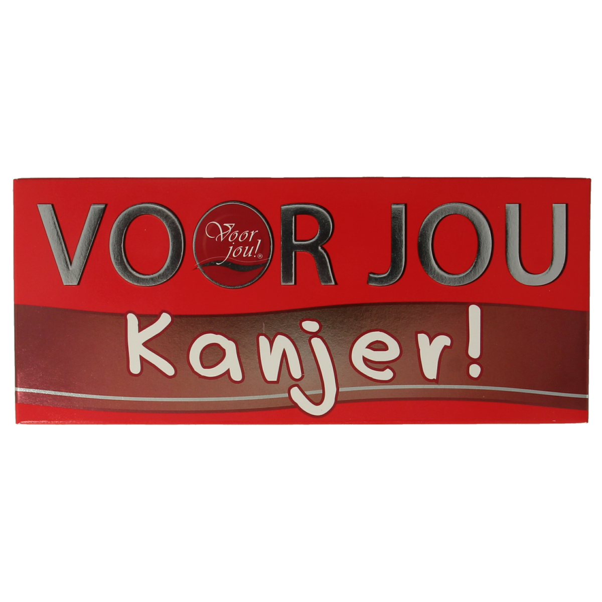 Voor Jou! Wensreep kanjer chocolade bar, 70g, featuring rich, smooth chocolate with colorful wrapping and branding.