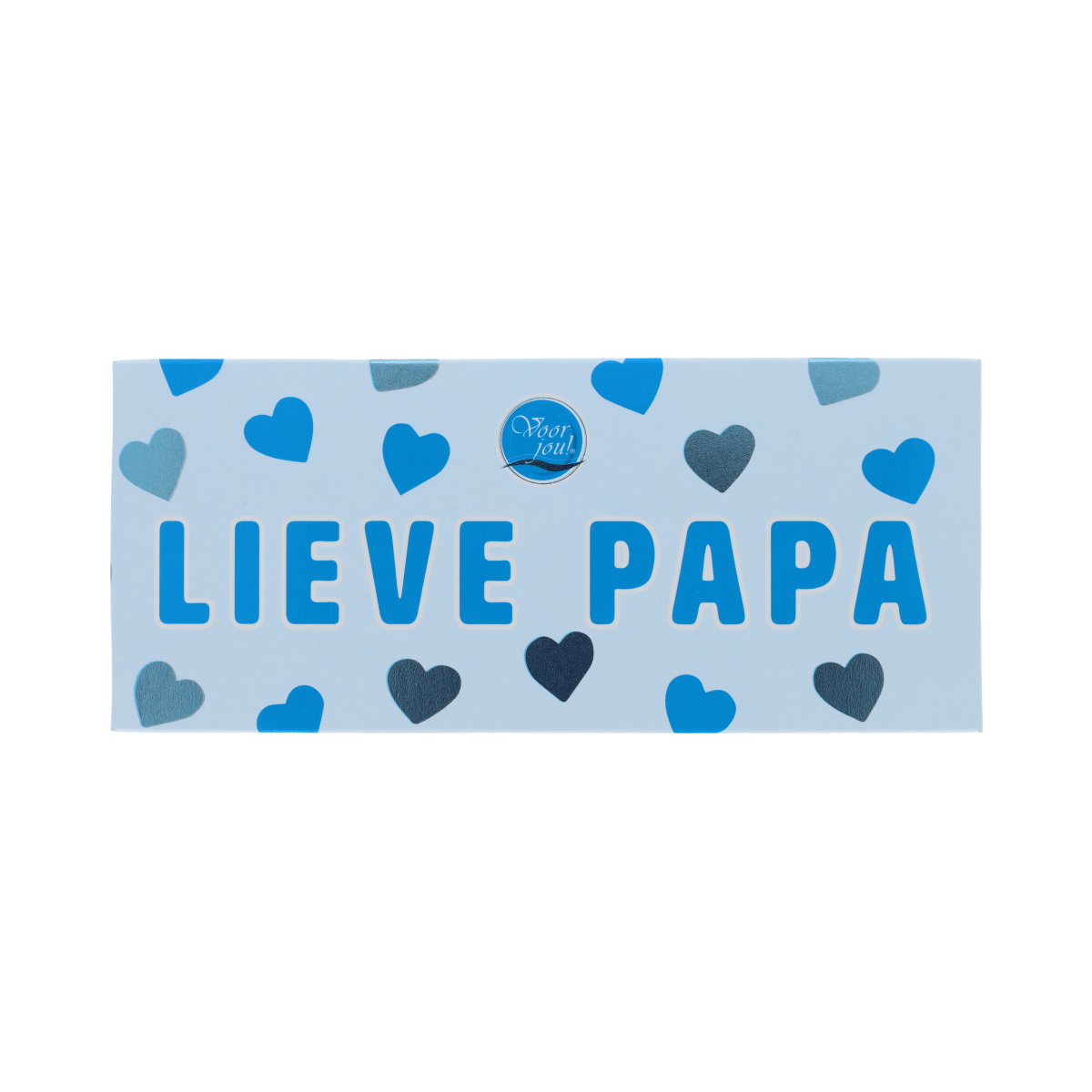 Voor Jou! Wensreep melkchocolade lieve pap, 70g, featuring colorful packaging with a playful chocolate bar design.