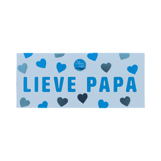 Voor Jou! Wensreep melkchocolade lieve pap, 70g, featuring colorful packaging with a playful chocolate bar design.