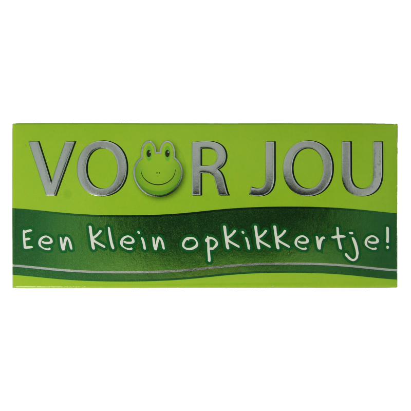 Voor Jou! Wensreep opkikkertje chocolade, 70 gram, with colorful packaging and a smooth chocolate bar.