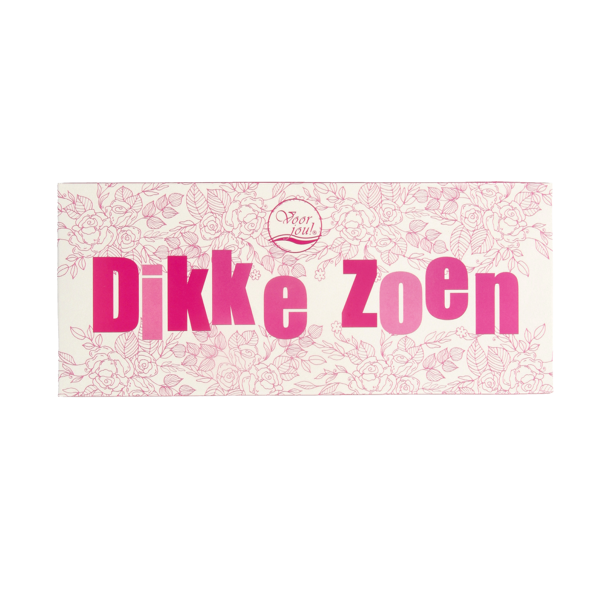 Voor Jou! Wensreep dikke zoen chocolade boeket, 70g, featuring colorful chocolate treats arranged in a decorative bouquet.