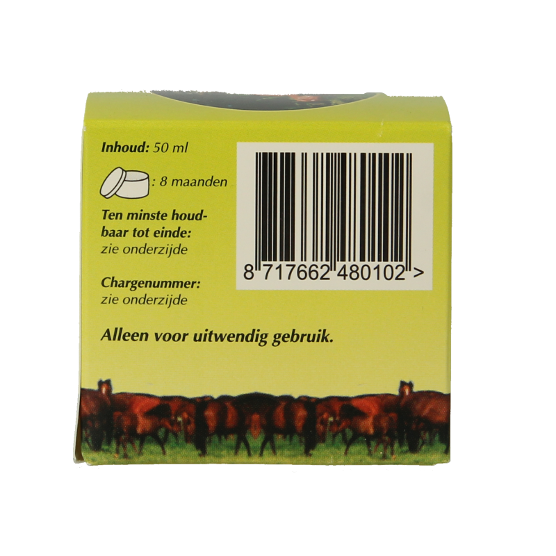 Vitaforce Paardenmelk speciaalcreme body care jar, 50ml, moisturizing cream for skin nourishment and hydration.