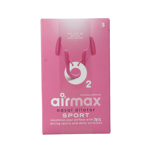 Airmax Neusspreider sport S for nasal care and inhalation, shown in the image, designed for comfortable nasal spray use.
