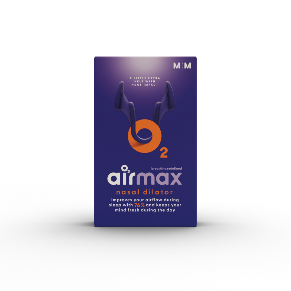 Pair of Airmax Snurkers medium size 2.00 for bedroom use, shown in image with a neutral background and product details.