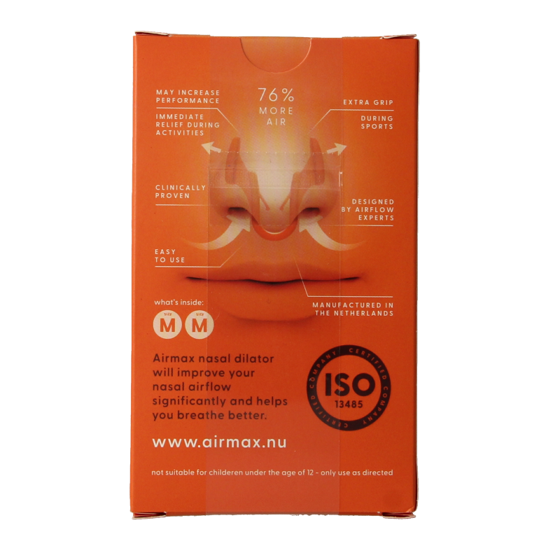 Two Airmax Sporters medium nasal care and inhalation devices, showing the compact design and nasal applicators.