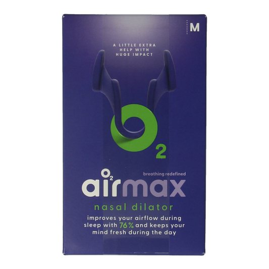 Airmax Snurkers medium for nasal care and inhalation, shown in packaging with clear product branding.