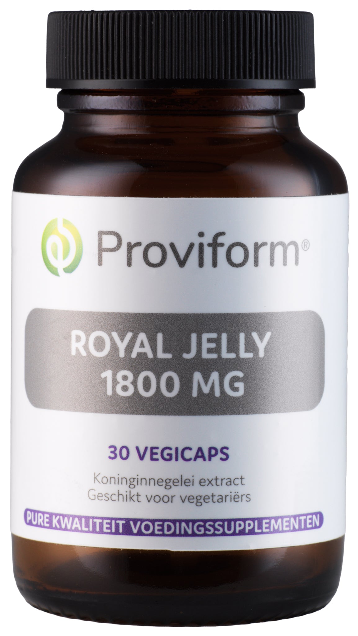 Proviform Royal Jelly Extra Sterk vegetarian capsules, 1800 mg, bottle with 30 capsules, dietary supplement.