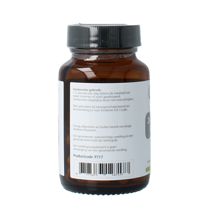 Proviform Zwart komijnzaad capsules in a bottle, dietary supplement with 250mg black cumin seeds containing 20% thymoquinone.