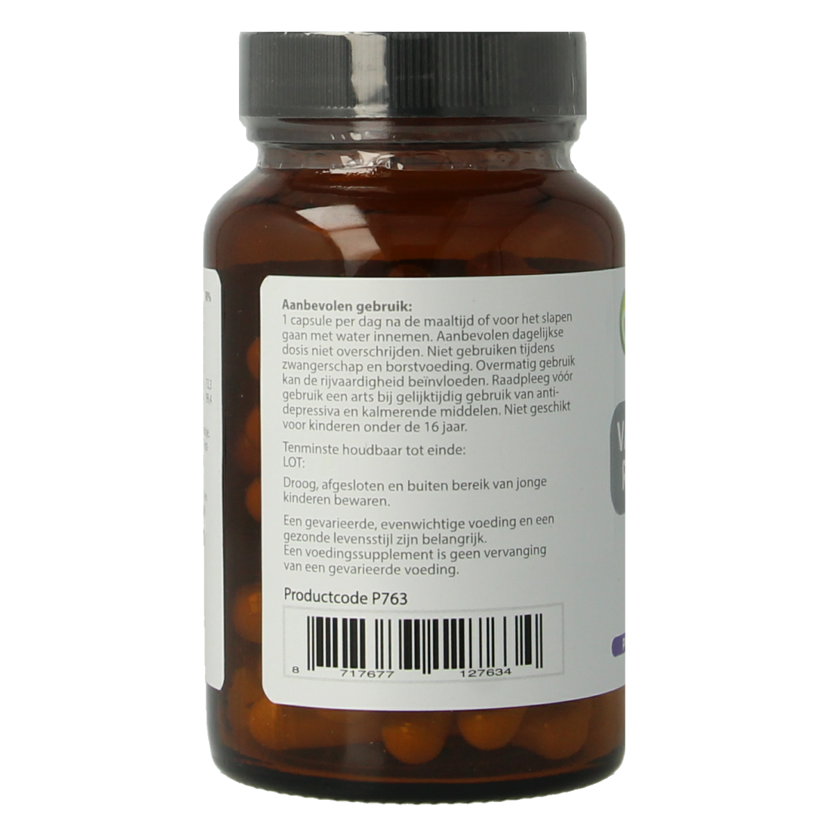 Proviform Valeriaan slaap relax complex vegetarian capsules, herbal supplement for relaxation and sleep support.