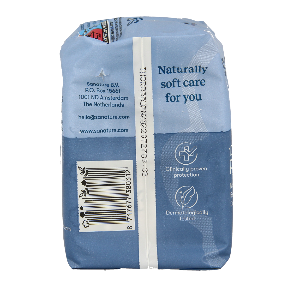 Sanature ultra night sanitary pads for women, pack of 10, with absorbent, comfortable design for overnight protection.