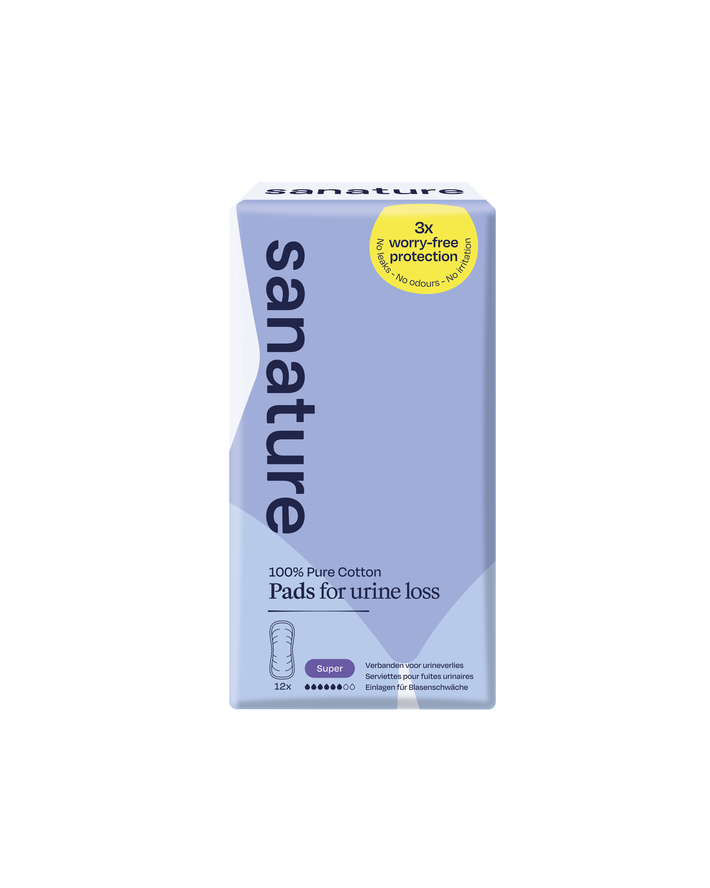 Sanature Pro vivo katoen incontinentie verband super 12.00 Stuks