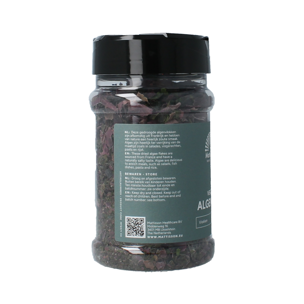 Mattisson Absolute algen mix 50g, natural seaweed supplement for vegetables and fruits, shown in the product image.