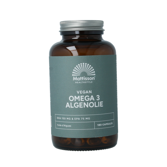 Mattisson Vegan omega 3 algenolie DHA 150mg EPA 75mg 180.00 Vegetarische capsules