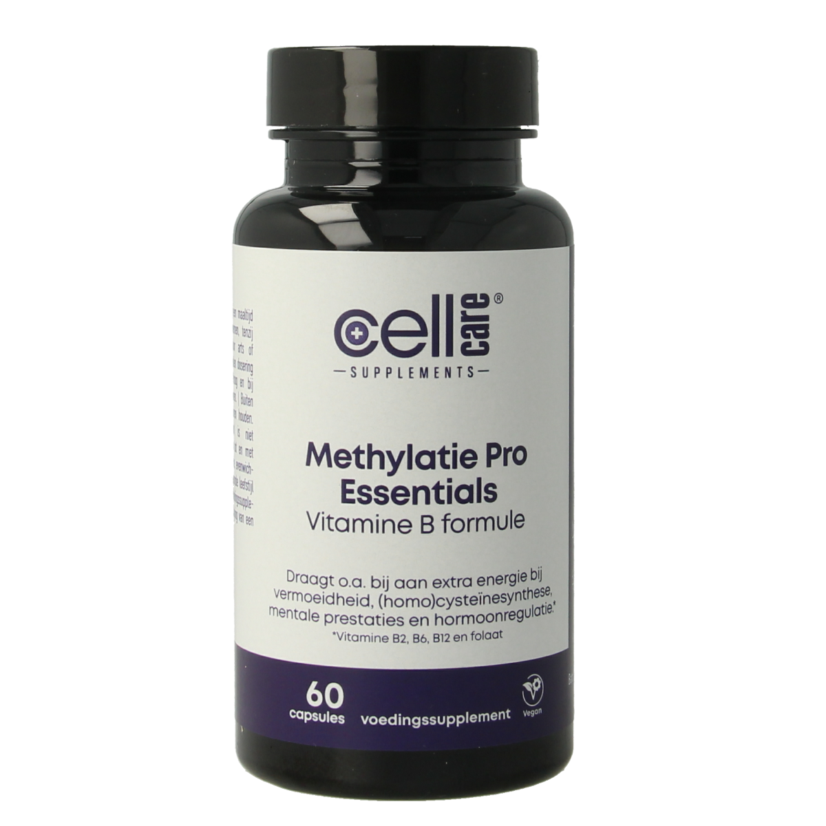 CellCare Methylatie Pro Essentials multivitamin capsules, 60 count, dietary supplement for supporting methylation health.