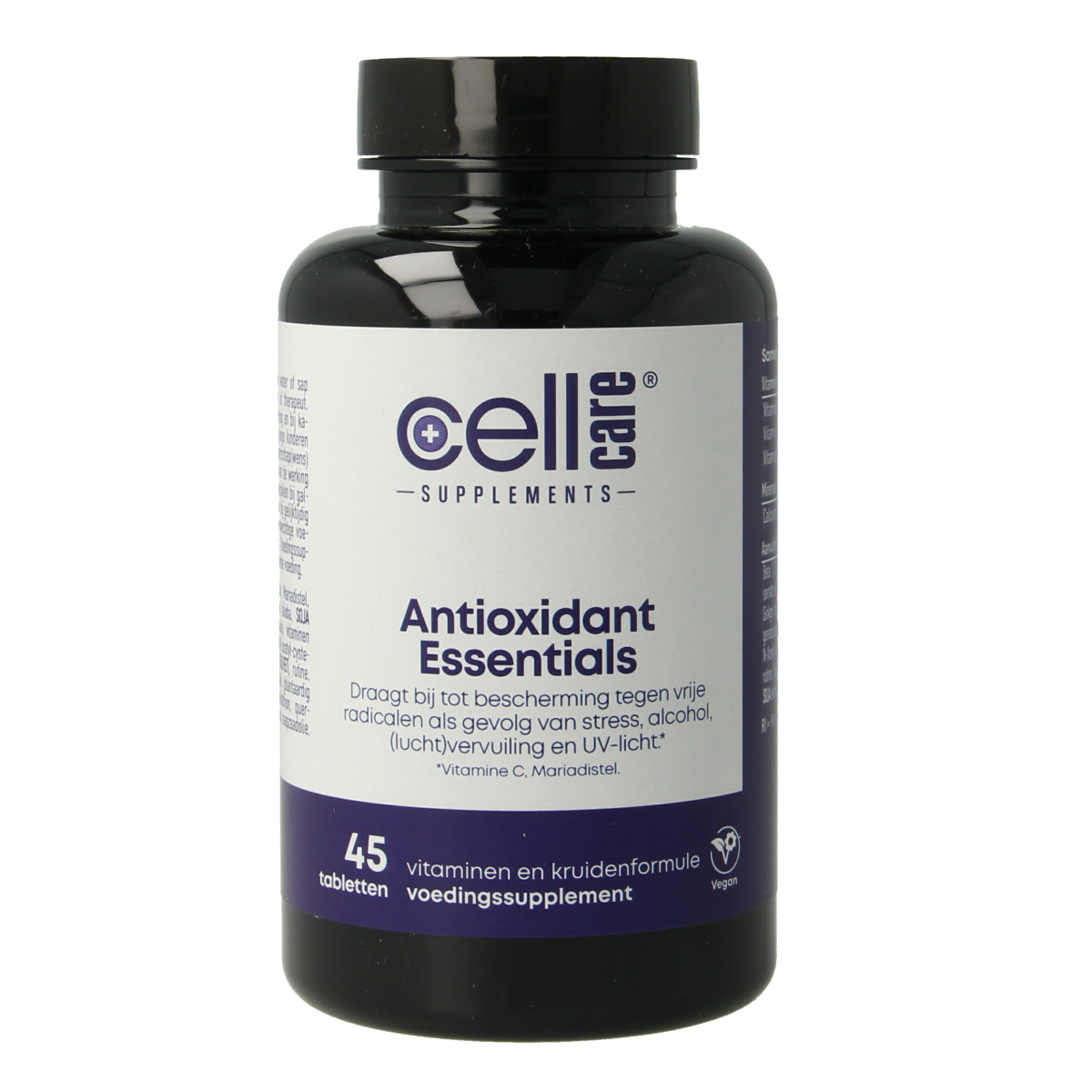 CellCare Antioxidant Essentials mineral multivitamin tablets in a blister pack, designed for daily nutritional support.