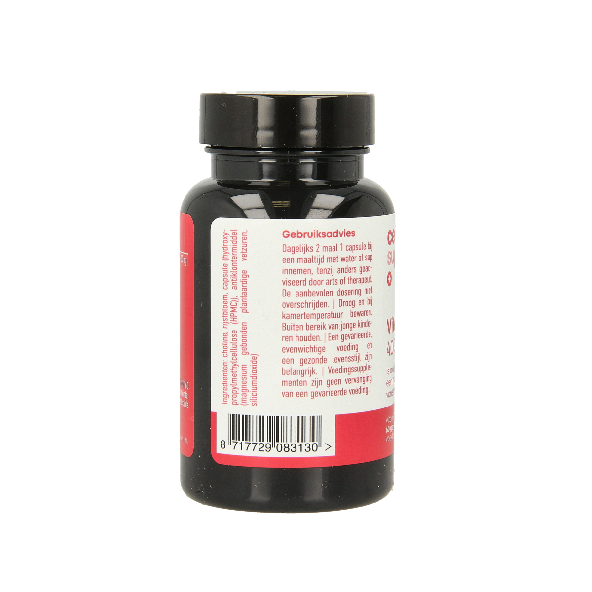 CellCare Vitacholine capsules, herbal supplement by CellCare, shown in a bottle with 60 capsules on a white background.
