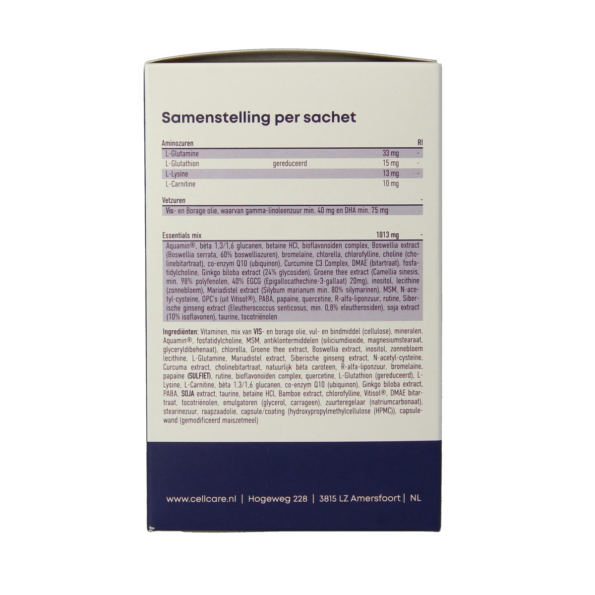 CellCare Cell essentials capsules 30.00 Sachets